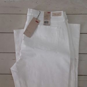 Levi's  505 White Denim Jeans